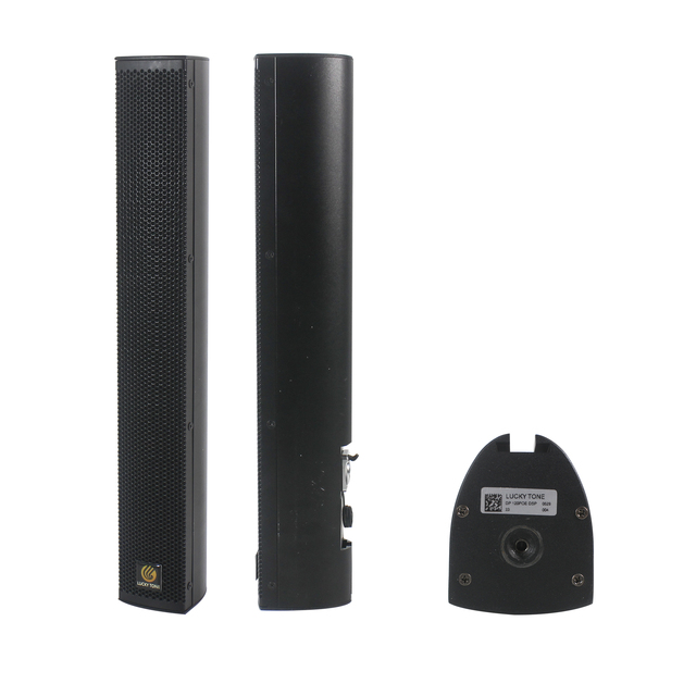 T Dante Network Active Column Line Array Speaker 120W Powered Sound Church Audio DSP Column Speaker With Neodymium Driver 8*2"
