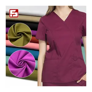 Zwei-Wege-Stretch gewebe Polyester Rayon Spandex Stoff tr Stoff haut freundlich für Uniformen