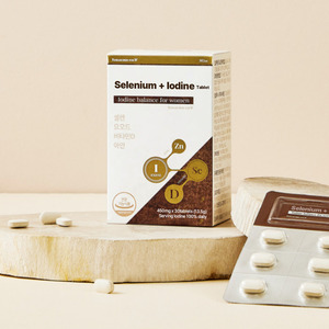 Comprimé de sélénium + iode pour femmes Soutien thyroïdien et équilibre hormonal Double supplément minéral Sélénium et iodine - Product Image 3
