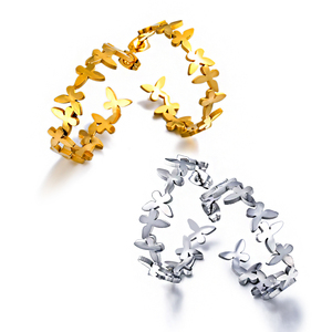 Pendientes de aro con diseño de corazón hueco en forma de C hipoalergénico, joyería elegante de acero inoxidable de estilo Simple, regalo delicado para amantes - Product Image 3