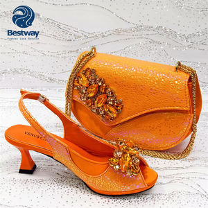 <span class=keywords><strong>Chaussures</strong></span> et sacs élégants pour femmes Bestway Luxury African Women High Heels, parfaits pour les mariages, les fêtes et les occasions spéciales. - Product Image 5