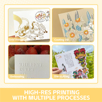 Cartes postales et mini-cartes de style INS - Cadeaux d'anniversaire, notes manuscrites, messages de remise de diplôme pour camarades de classe et professeurs