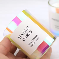 Luxuriöse Duftkerze mit Individueller Duftnote für Hochzeit Diwali Transparentes Glasgefäß Einzigartiges Design Aromatherapie Gel Paraffinwachs
