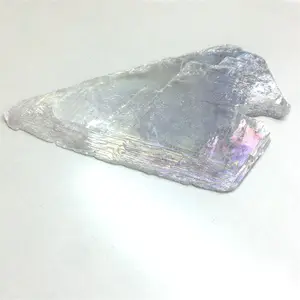 Tấm Pha Lê Thô Tự Nhiên Thiên Thần Aura Han Khoáng Chất Thạch Cao Trong Suốt Tấm Selenite Để Trang Trí