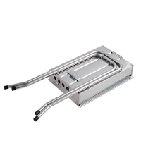 Barbecue portable pliable en acier inoxydable, gril pliable pour le camping en plein air, la randonnée, le pique-nique et la cuisine en plein air