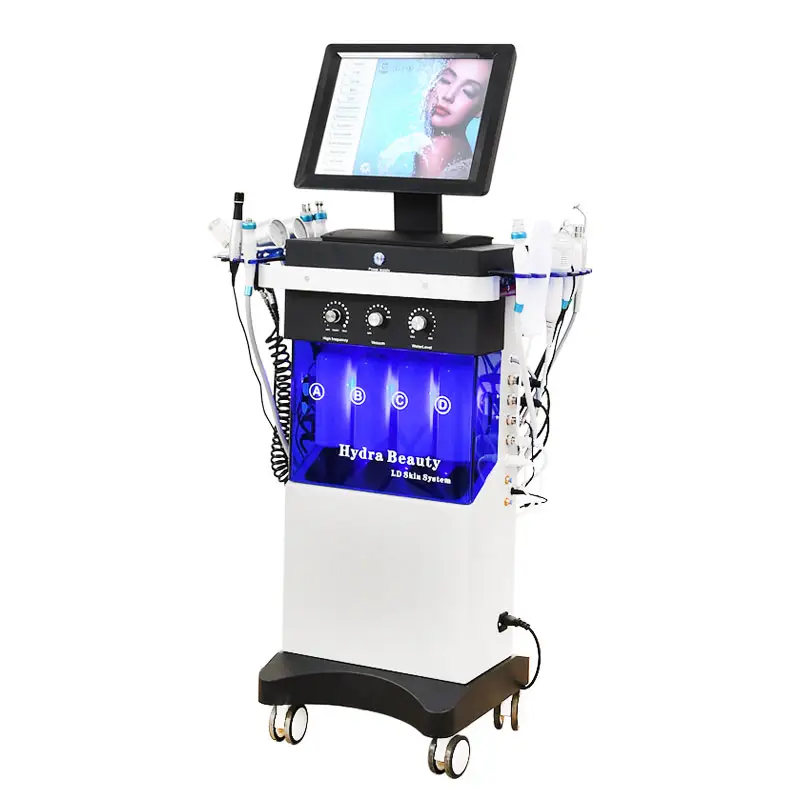 2023 hydro facial hydra dermabrasion hydrafacy facial machine with 14 in 1 function