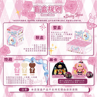 Muñecos de Peluche Originales de la Serie Alice Rabbit Town, Caja Sorpresa, Mini Figuras de Animales, Muñecos Bb3, Llavero, Juguetes Relajantes
