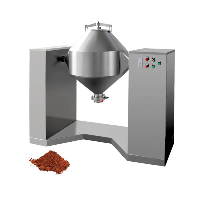 Çift koni mikser deterjan gıda kahve kozmetik kakao satılık kuru toz ticari baharat karıştırma makinesi