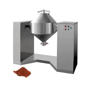 Mixer kerucut ganda kopi kosmetik makanan bubuk kering mesin campuran bumbu komersial untuk penjualan kakao