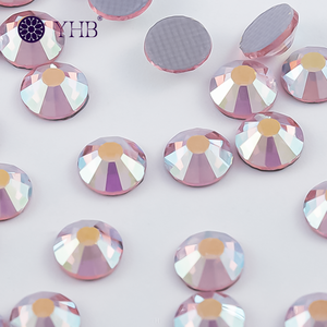 Yhb <strong>Rhinestones</strong> Hot Fix Ss16/5mm/4mm Rose Flat Back <strong>Hotfix</strong> Glass <strong>Rhinestones</strong> - Product Image 4