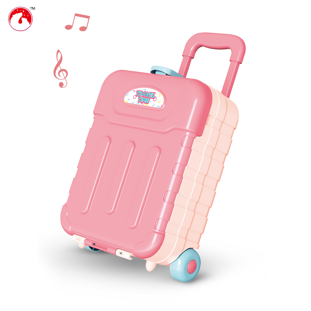 Dropshipping 2021 New Kids Toys Music Suitcase Assembled Suitcase Toys kitchen play set