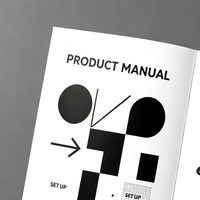 Manuel d'instructions pliable en papier épais recyclable et écologique, format personnalisé, impression d'une seule page, avec logo personnalisé, dépliant en papier personnalisé