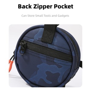 Sac de pêche détachable - Organisateur pour leurres souples, hameçons, plombs, résistant à l'eau 600D avec poches zippées - Product Image 3