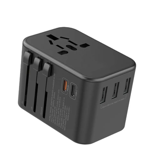 Chargeur universel GaN PD 65W 4 USB avec câble rétractable, chargeur rapide <span class=keywords><strong>tout</strong></span>-en-un, type C QC3.0, adaptateur de voyage compact multi-ports - Product Image 4