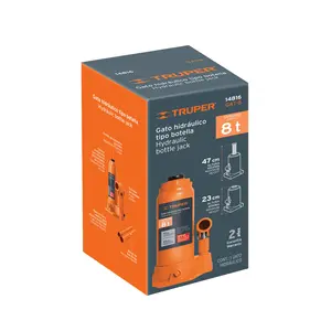 Cric hydraulique à bouteille 8 tonnes, TRUPER, BOX 1 - Product Image 3