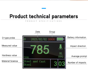Промышленный металлоискатель-тестер твердости, портативный цифровой твердомер Лейба, инструмент для измерения твердости - Product Image 4