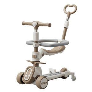 Trottinette Pliable Moderne d'Extérieur à 3 Roues LED pour Enfants avec Effets Lumineux et Musique, Jouet pour Enfant avec Siège et Poignée de Poussée - <span class=keywords><strong>Prix</strong></span> Usine - Product Image 1
