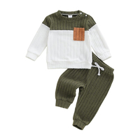 Vêtements de printemps pour garçon, pull, vêtements pour bébé, vêtements brodés de dessins animés, ensembles de vêtements pour enfants, hauts et pantalons, costume 2 pièces