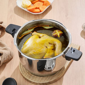 Zhenneng 공장 가격 5L/6L/8L 및 22cm/24CM/26CM 크기의 새로운 디자인 다기능 스테인레스 스틸 304 압력 밥솥 냄비 - Product Image 4