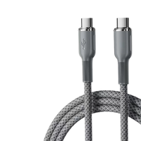 Câble USB Type C de charge rapide 100W avec conducteur en cuivre pur, blindage tressé, gaine en nylon magnétique pour appareils iOS et Android