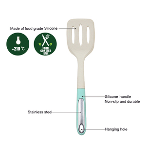 2025 New Phụ Kiện Nhà Bếp <span class=keywords><strong>Silicone</strong></span> công cụ nhà bếp <span class=keywords><strong>Silicone</strong></span> đồ dùng nhà bếp TPR thép không gỉ xử lý <span class=keywords><strong>Silicone</strong></span> thìa - Product Image 2