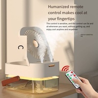 Humidificateur Spray Petit ventilateur Petit portable maison calme chambre bureau pour femmes enceintes et nourrissons humidification de l'air refroidissement