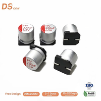 Condensateur à semi-conducteurs SMD 63V 220uF, type V, 10x10.5mm, polymère conducteur, faible ESR, direct usine pour carte d'alimentation
