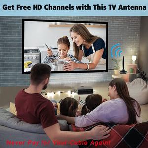 Mini Antena HDTV Interior de Largo Alcance, 120 Millas, Antena Digital 4K para <span class=keywords><strong>TV</strong></span> de Dormitorio - Product Image 3