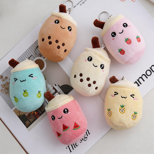 Factory Bubble Tea Plush Keychain Backpack Pendant Cute <strong>Real</strong> <strong>Life</strong> Pearl Fruit Milk Tea <strong>Doll</strong> Toys Soft Stuffed Plushies Decor Toy - Product Image 1