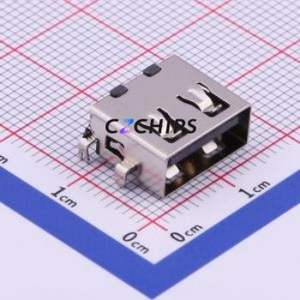 U-A-24DS-W-1 USB Connector SMD Connector ( Connector Type: Type-A )( Protocol Standard: USB 2.0 )( Gender: Female ) - Product Image 1