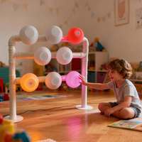 Table et chaise d'activités sensorielles pour enfants avec plateau sensoriel, table de jeu d'eau et de sable en PE pour intérieur