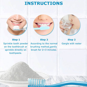 Polvere sbiancante per denti, rimuove macchie, decompone i pigmenti, rimuove il tartaro, protegge i denti, rinfresca l'alito, 30g - Product Image 4