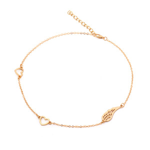 Collar con colgante de ala de corazón chapado en oro para mujer, joyería informal de moda, regalo 2026 - Product Image 5