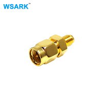 Connecteur SMA mâle plaqué or vers prise SSMA femelle 50 Ohm en laiton massif étanche droit pour antenne
