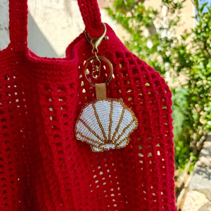 Customized Shape Woven Eco-Friendly Fruit Pattern Carabiner Keychain Felt Material Durable <b>Bag</b> <b>Charm</b> - Product Image 1