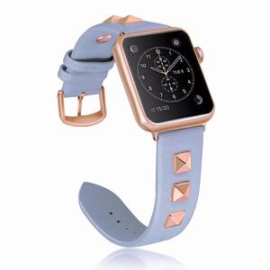 Nouveau Design Luxe Rivet Style <span class=keywords><strong>Bracelet</strong></span> de Montre pour <span class=keywords><strong>Apple</strong></span> <span class=keywords><strong>Watch</strong></span> Band Série 4 3 2 1 <span class=keywords><strong>Bracelet</strong></span> Hommes/Femmes <span class=keywords><strong>Bracelet</strong></span> en <span class=keywords><strong>Cuir</strong></span> 40/44/38/42mm - Product Image 4