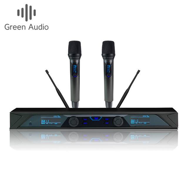 GAW-W200 2x100 Channels UHF Wireless Microphone System 100M Working Distance for Conference Stage KTV