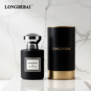 Nuevo Diseño de Botella de Perfume Redonda Negra de 50 ml, Botella de Perfume de Vidrio de 30 ml y 100 ml, Botellas de Perfume de Lujo con Caja de Empaque Personalizada - Product Image 1
