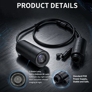 HD 2MP 940nm 적외선 야간 투시경 POE 카메라 야외 방수 보안 미니 총알 <span class=keywords><strong>CCTV</strong></span> IP 네트워크 비디오 P2P 카메라 - Product Image 3