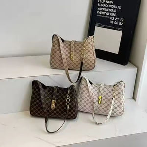 Bolso de hombro tipo bandolera de gran capacidad para mujer, nuevo estilo, bolso de cubo estampado, bolso de mano de PU coreano a la moda 2025 - Product Image 1