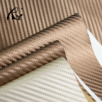 Cuir synthétique en fibre de carbone 0,5 mm avec tissage sergé, extensible et rayé, pour meubles, tissu en cuir synthétique pour volants