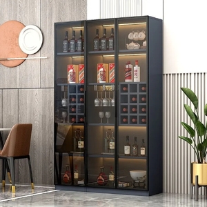 Armoire à <span class=keywords><strong>vin</strong></span>, vitrine en verre, armoire murale de <span class=keywords><strong>rangement</strong></span> moderne et simple pour le salon - Product Image 6