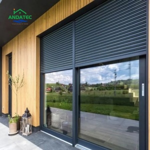 Panneau inférieur à persiennes en aluminium style café, demi-mur à persiennes pour cuisine, café, devanture de magasin - Product Image 2