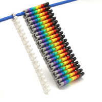 1.5mm ~ 6mm2 chiffres arabes M Type CAT 6 Clip réseau Ethernet fil numéro étiquette Tube câble marqueur