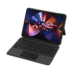Claviers magnétiques magiques pour <span class=keywords><strong>iPad</strong></span>, étui clavier en cuir PU avec support flottant, rétroéclairé, <span class=keywords><strong>coque</strong></span> intelligente - Product Image 1