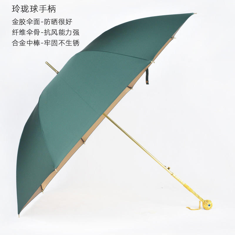 Colle dorée vert foncé + boules exquises