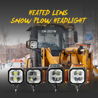 Carré Led Spot conduite peigne tout-terrain 4x4 6 pouces 32V Led antibrouillard tout-terrain voiture LED Quad lumière avec lentille chauffante