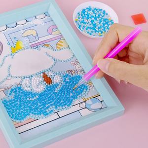 Kit de <span class=keywords><strong>Peinture</strong></span> Diamant pour Enfants, Dessins Animés, Kits de <span class=keywords><strong>Peinture</strong></span> Numérique en Cristal Saro, Cadre en Bois, <span class=keywords><strong>Peinture</strong></span> Diamant DIY pour Enfants, Cadeau de Vacances - Product Image 1