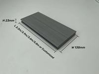 Planches de terrasse en WPC co-extrudé, sol composite imperméable, grain de bois 3D, antidérapantes, rainurées, pour jardin et terrasse