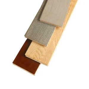 Plancher en bois dur en chêne 100% chaud Design moderne avec des techniques lisses de couleur naturelle Installation facile par clic Salon-Prix bon marché!
